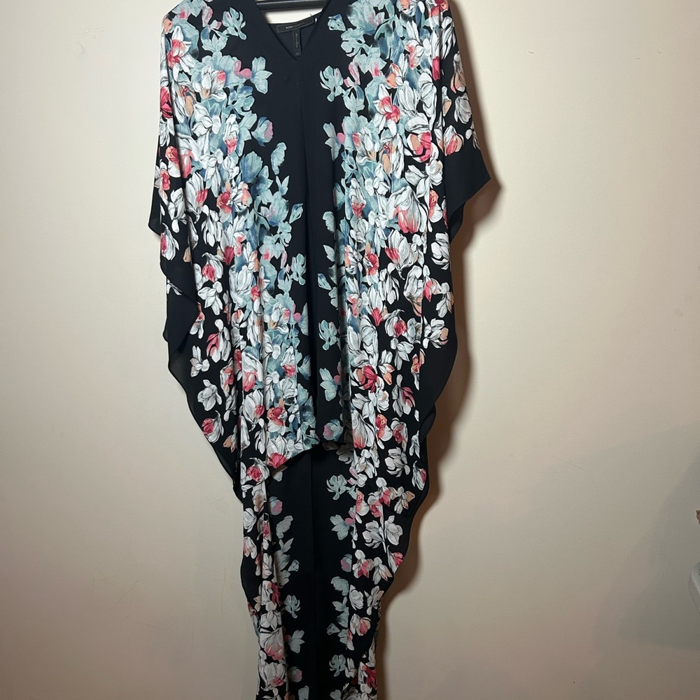 BCBGMaxAzria Black Floral High Low Dress - Picture 4 of 11